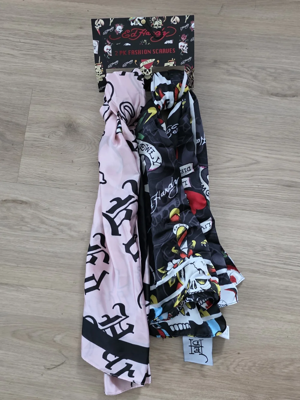 Ed Hardy - 2PK Scarves Tattoo-Inspiried Print